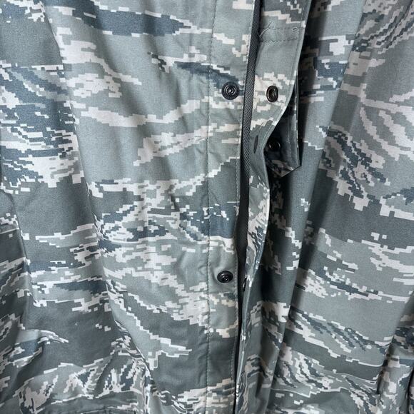 Camo Rain Parka Sz M ABU AF NonSticky Waterproof Hunting Fishing ORC Industries - Picture 5 of 9